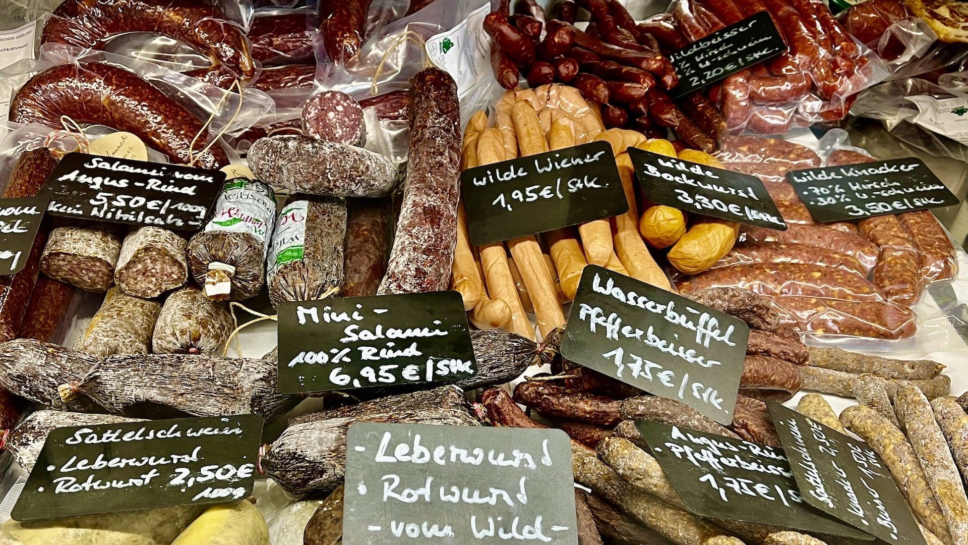 Regional specialty charcuterie from one stop on Walk With Us Tours Gourmet Food Tour in East Berlin Prenzlauer Germany