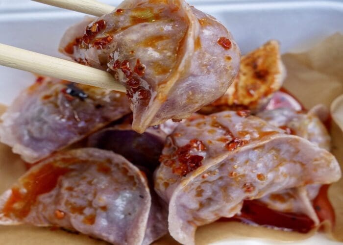 Best Chinese home-made dumplings on the Berlin International Street Food Tour by Walk With Us Tours in Prenzlauer Berg