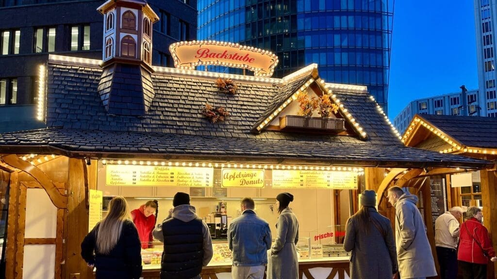 Christmas and Winter Market at Potsdamer Platz in Berlin