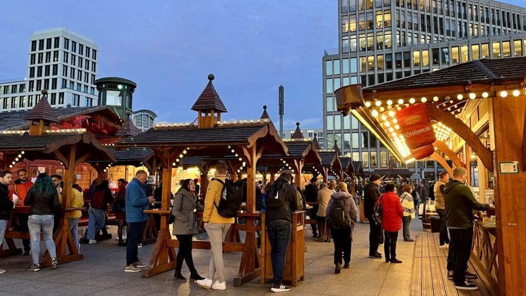 Christmas Market at Potsdamer Platz in Berlin