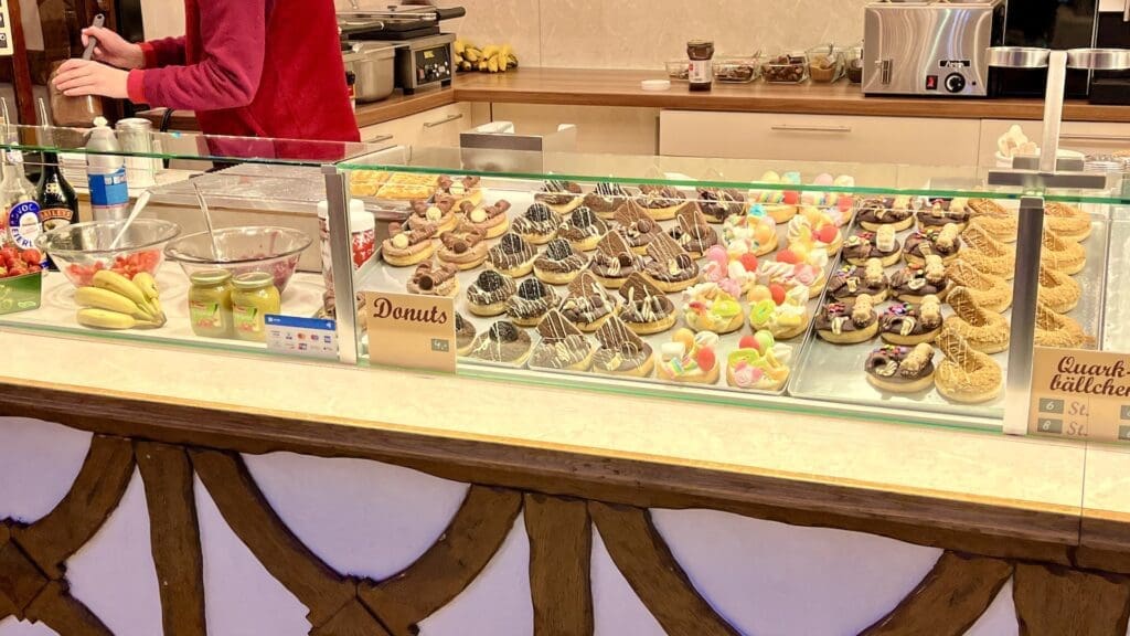 Delicious donuts at the Christmas Market at Potsdamer Platz